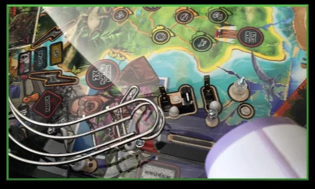 Playfield after the wet spots have been blown out
